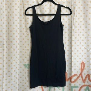 H&M Black Basic Long Tank Top